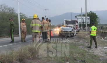 Dos muertos y cinco heridos en accidente en Las Charcas en Azua