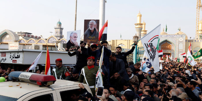 Marchas fúnebres en Bagdad para despedir a general iraní y los otros 