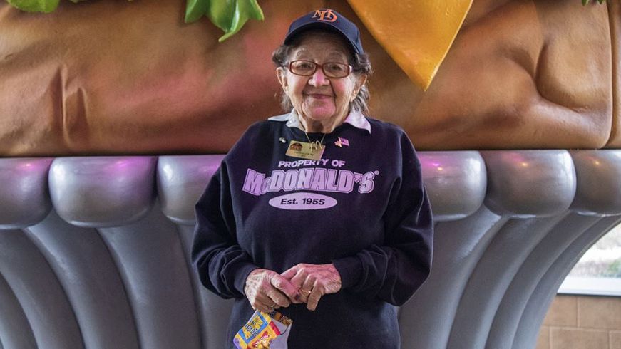 McDonald’s employee turns 100 and not thinking about retiring yet